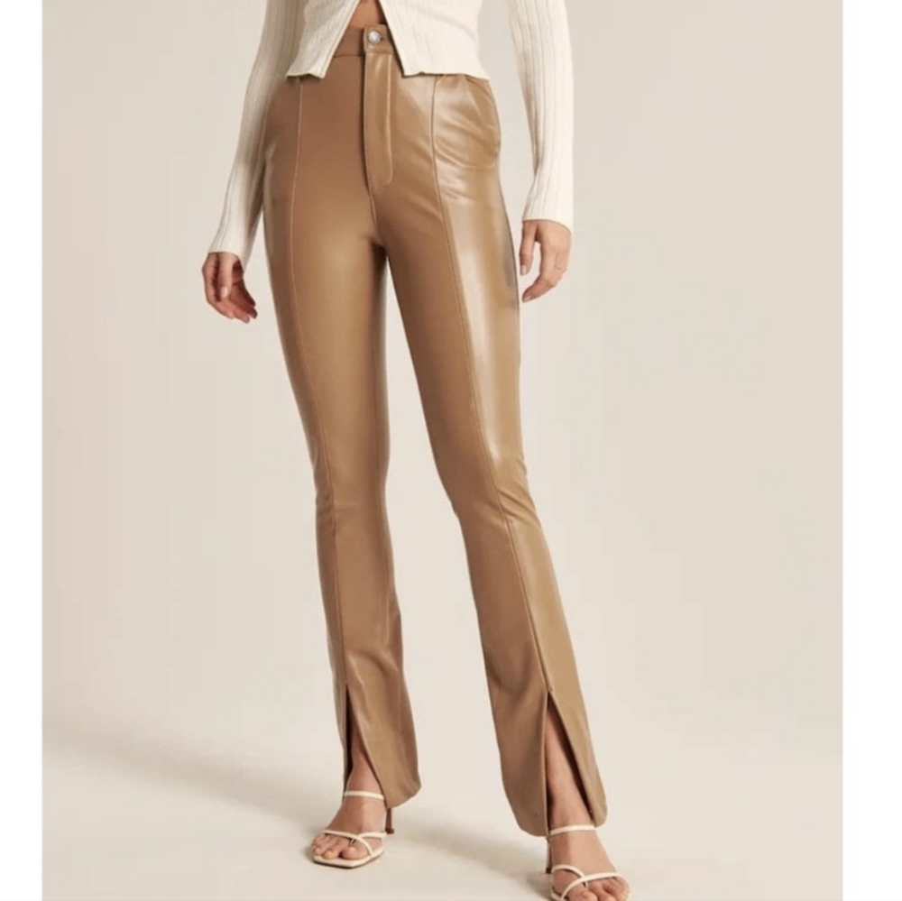 Abercrombie & Fitch Ultra High Rise The Skinny Faux Leather Pants